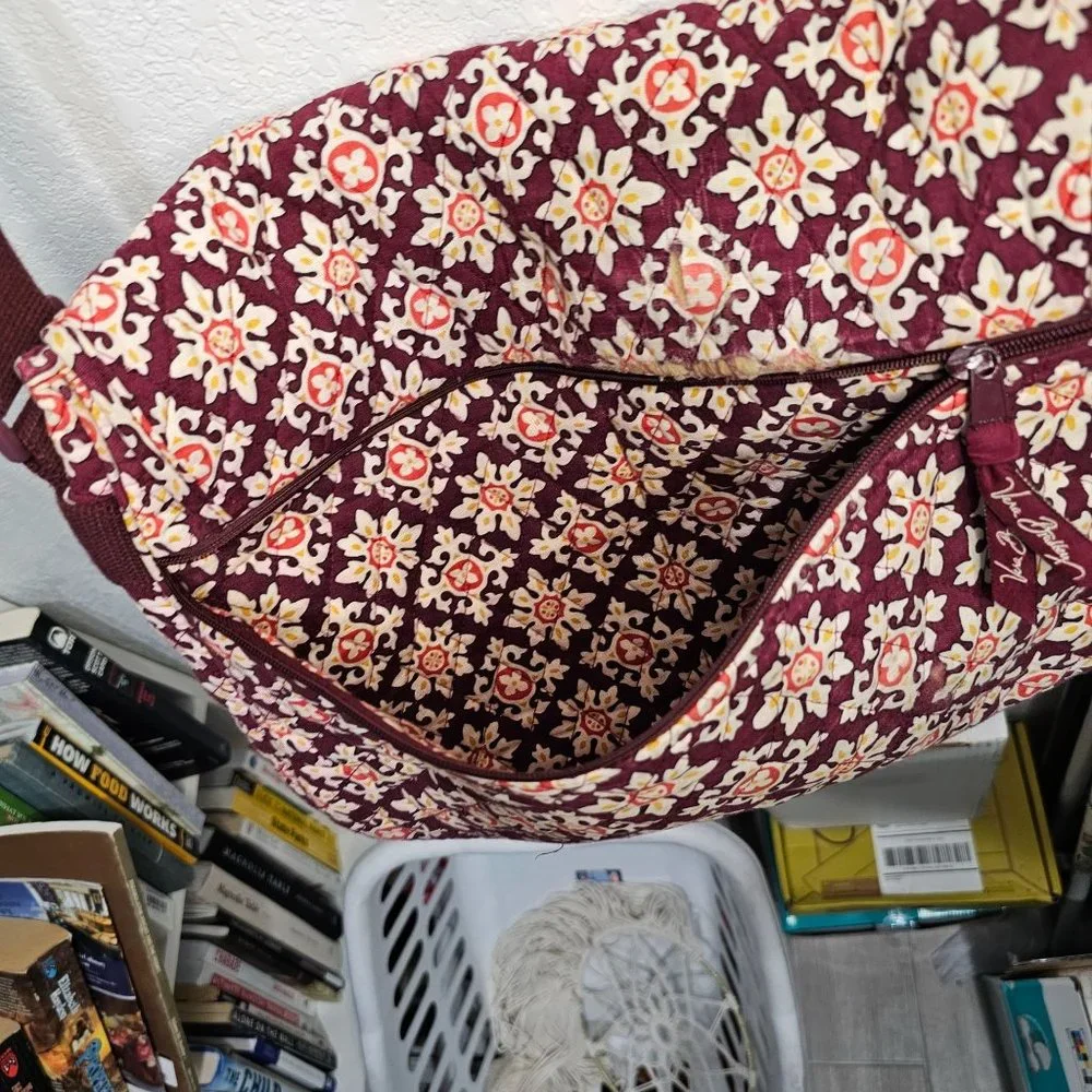 Vera Bradley Book/Computer bag, small tear and ink stain on bottom,  not noticea